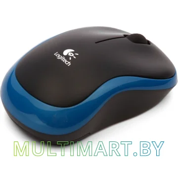 Мышь Logitech M185 (черный/синий) картинка 3
